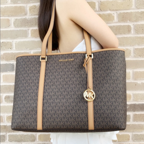 Michael kors brown large laptop tote - Picture 2 of 7